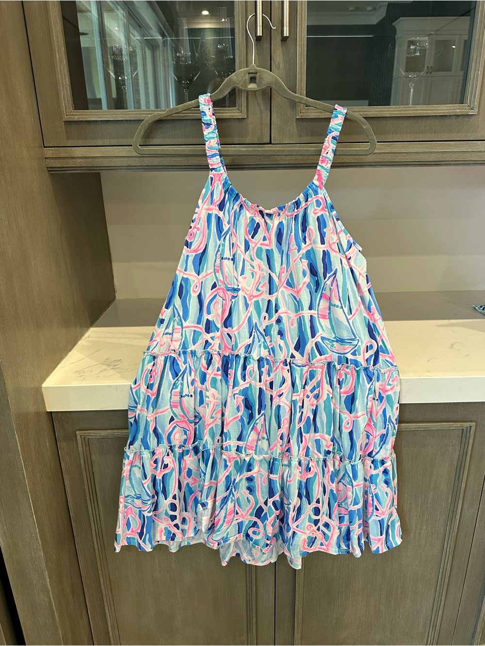 Lilly Pulitzer Size Medium Like New Loro Swing Dress in Reel Nauti